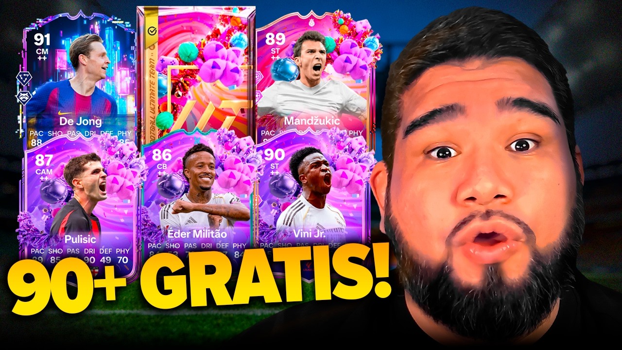 FUT BIRTHDAY 90+ GRATIS, NOVO DME DE JONG & MANDZUKIC, EVOLUCAO VINI JR & MILITAO - EA FC 26!