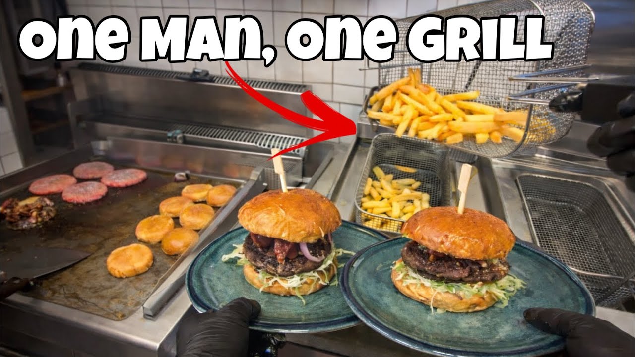 POV: One Man. One Grill. Endless Flavor. 🔥/ Non- stop order in the kitchen 😮