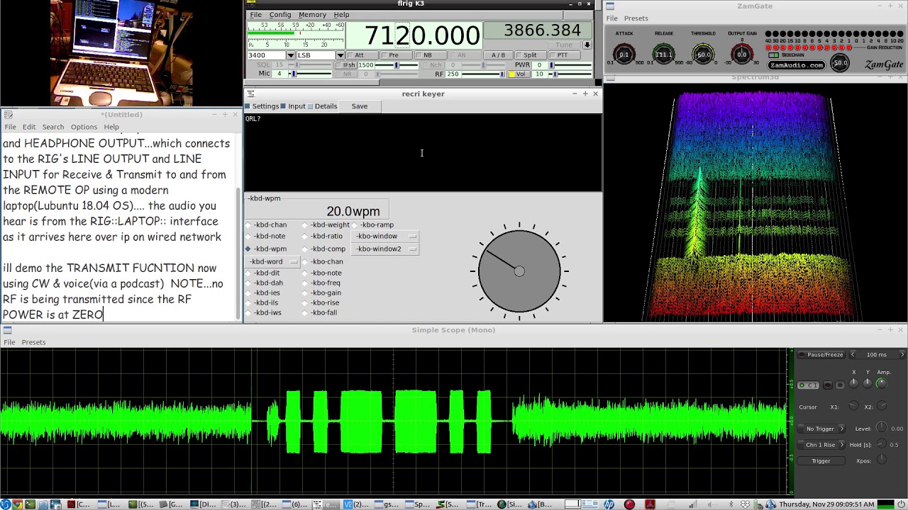 turn an OLD 1 cpu LAPTOP into a high performance HAM RADIO REMOTE RIG operations station interface