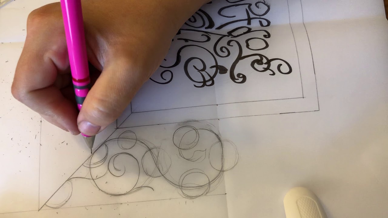 21.bölüm / online Tezhip dersleri/ yazı kenar deseni