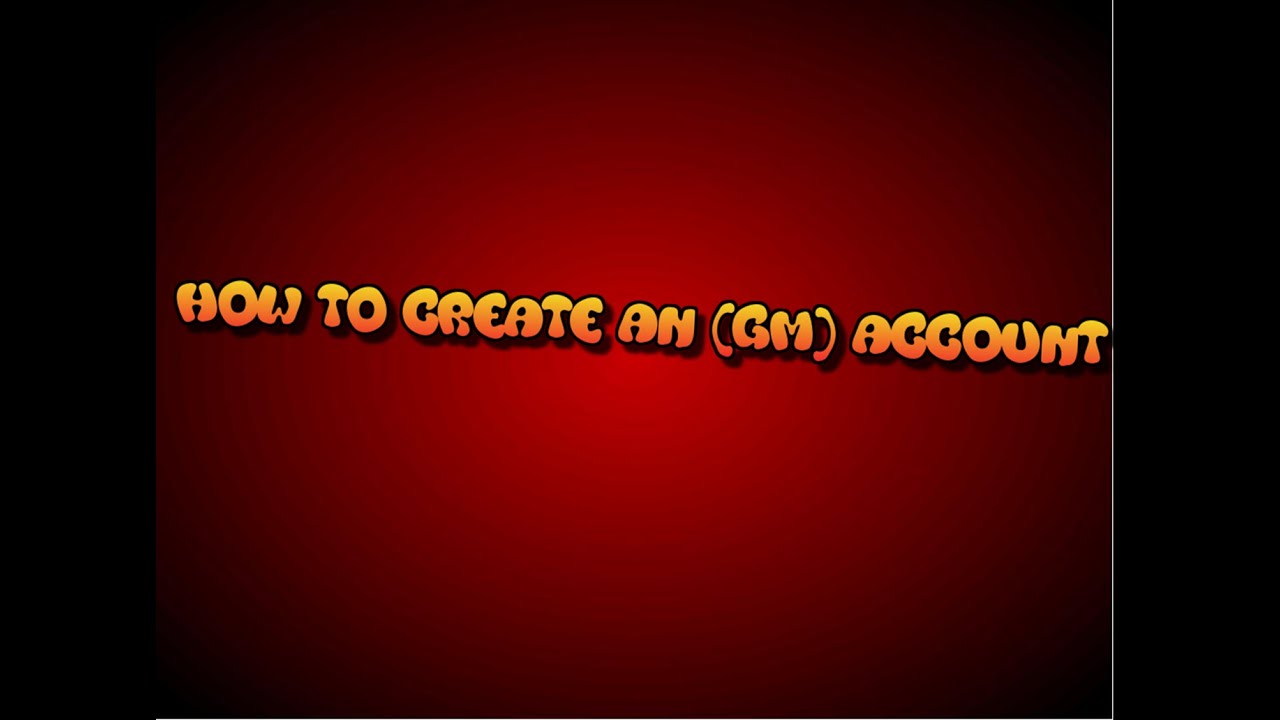 How to create an (GM) account on a private server