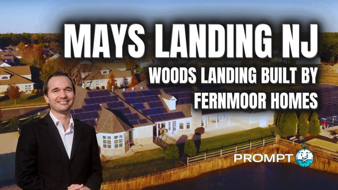 Homes For Sale In Mays Landing NJ Woods Landing Built by Fernmoor Homes Aerial drone Photo Shoot