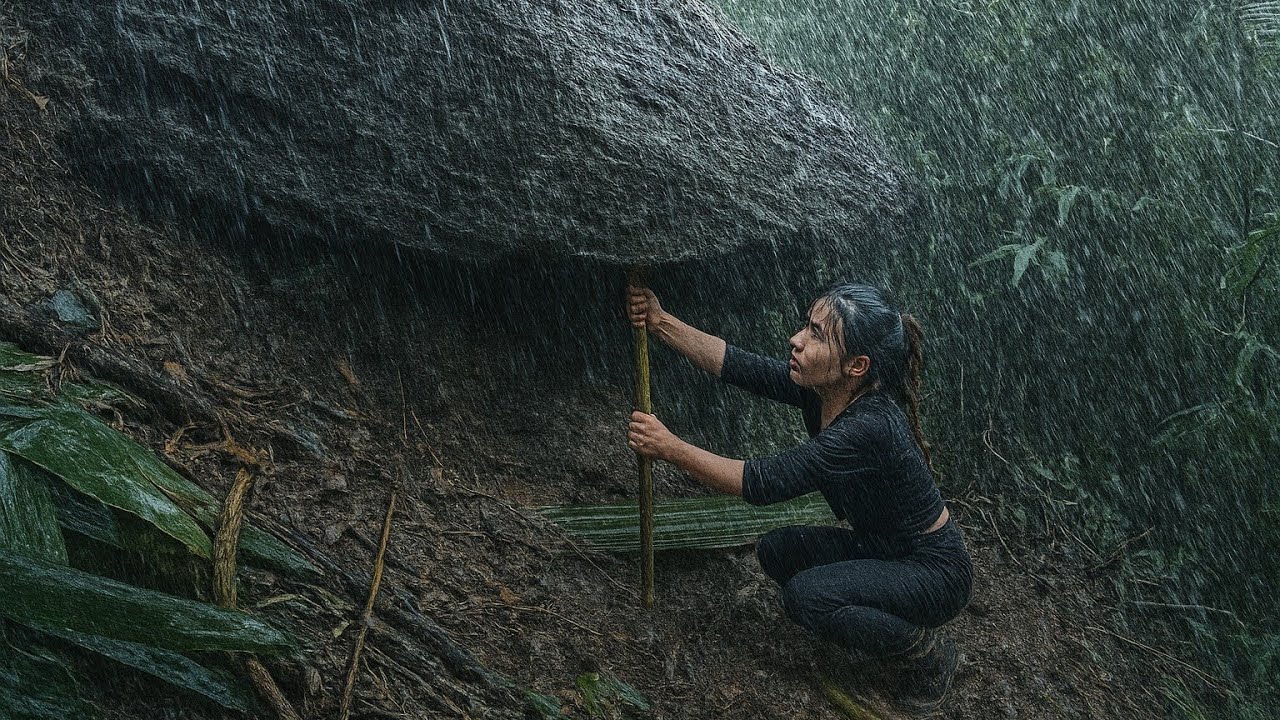 Bushcraft Shelter Building - Survival in the Tropical Rainforest