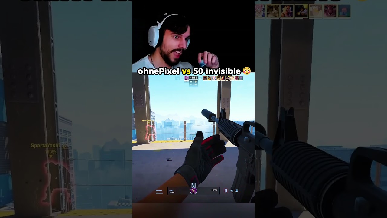 ohnePixel vs 50 INVISIBLE HIDERS in CS2 💀