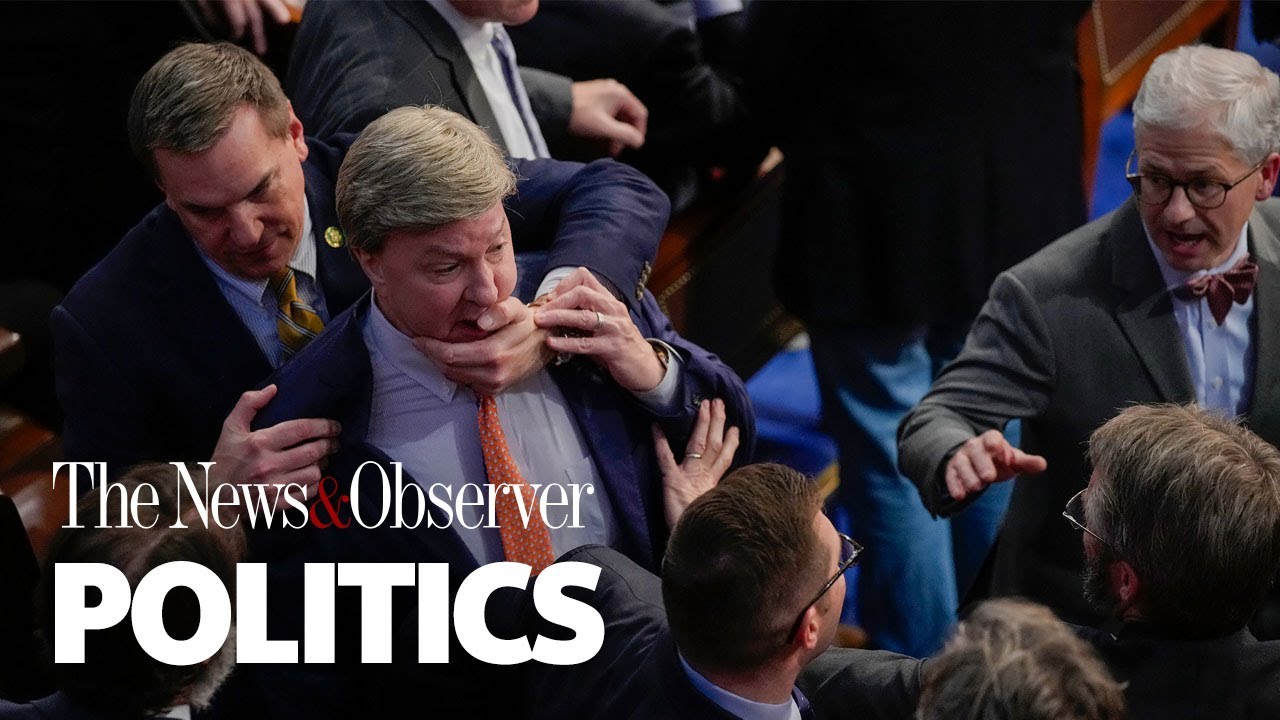 Watch: NC&rsquo;s Hudson pulls Alabama congressman away from Gaetz during confrontation on House floor