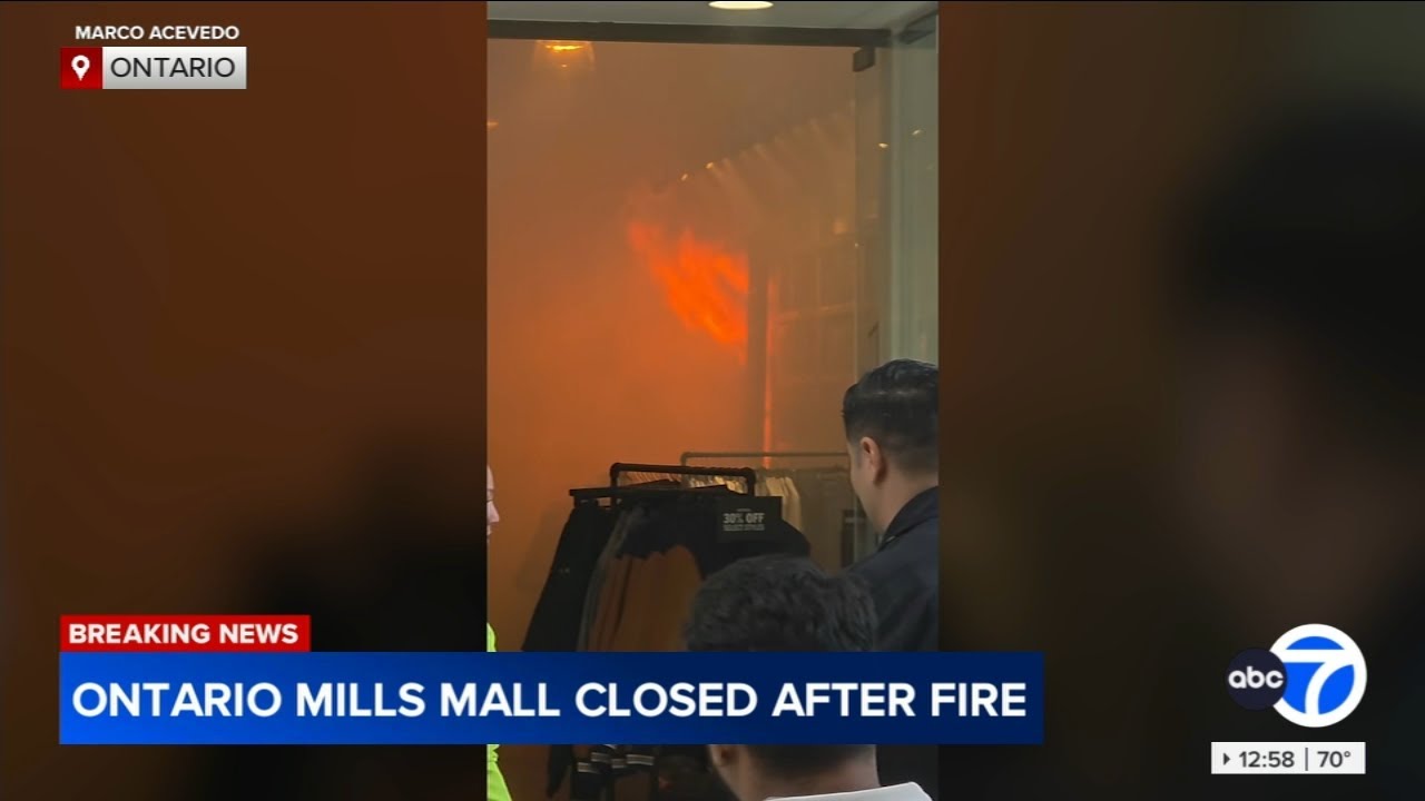 Пожар в торговом центре Ontario Mills привел к его закрытию, ведется расследование причин поджога.