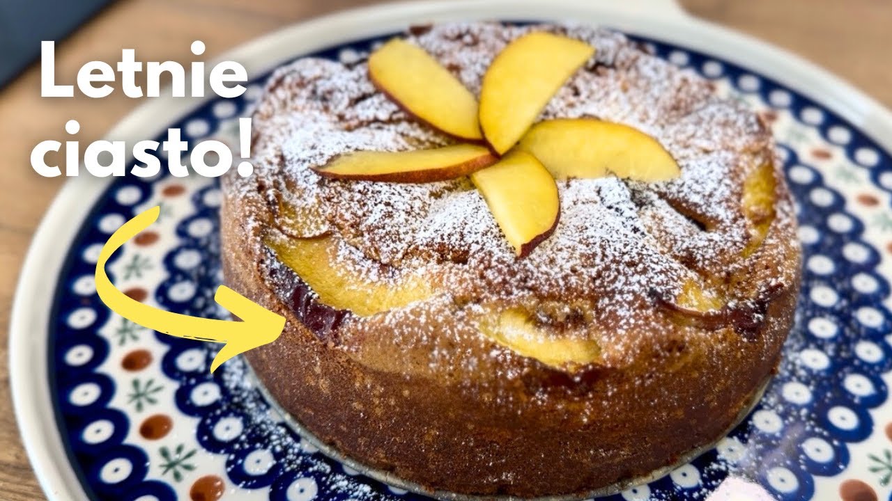 BRZOSKWINIOWA KRÓLOWA - Peach Cake (proste i szybkie)