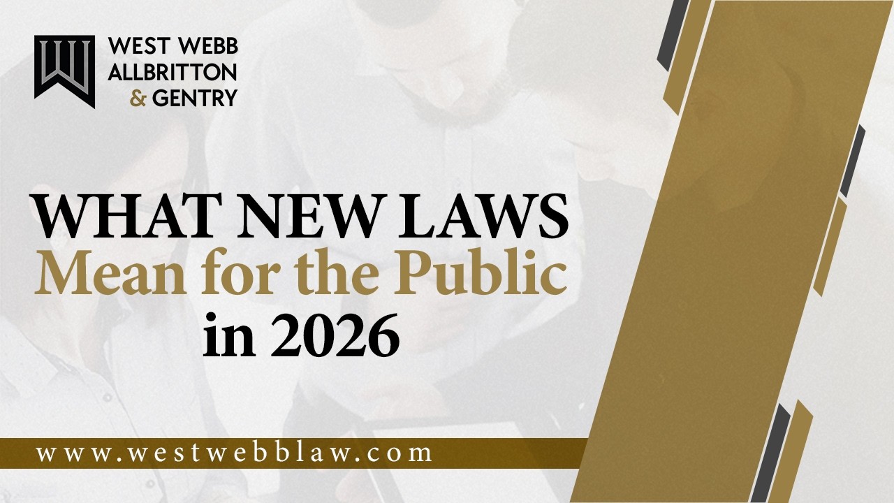 What New Laws Mean for the Public in 2026