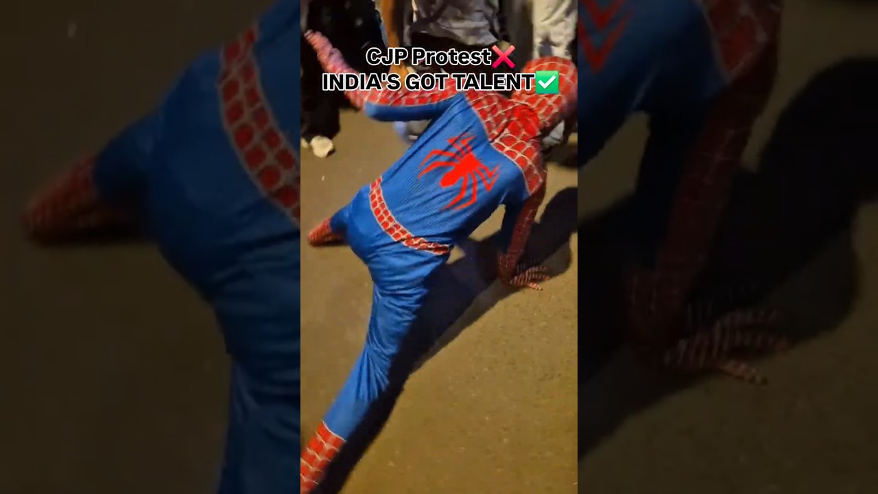 CJP Protest❌️ India's Got Talent✅️😱 Watch Till The End🤣 #cjpprotest #jantarmantarprotest #shorts