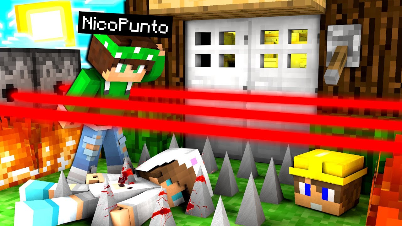 PORTO I MIEI AMICI NELLA CASA CON 100 TRAPPOLE - MINECRAFT ITA