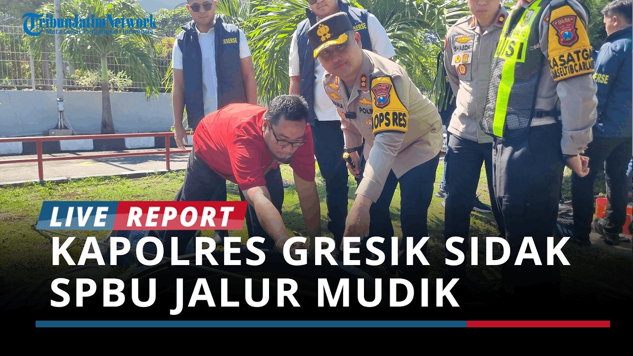 Kapolres Gresik Sidak SPBU Jalur Mudik, Pastikan Stok BBM Aman Jelang Idul Fitri 1447 H