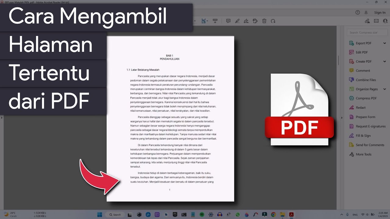 Cara Mengambil Salah Satu Halaman PDF Tanpa Aplikasi