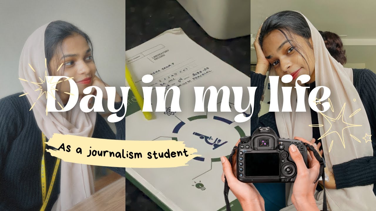 A whole day in my life.💗 (life of a journalism&mass communication student) 🎥📝🏫