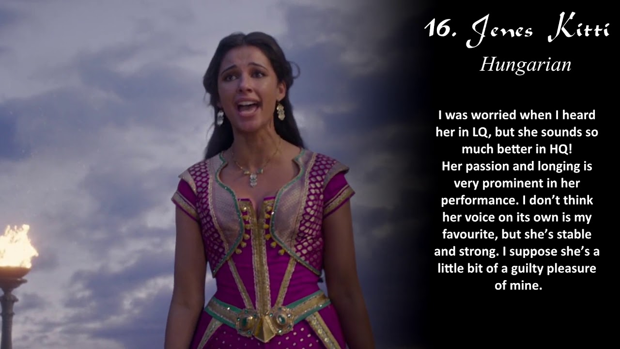 Jasmine (Aladdin 2019) | PERSONAL RANKING