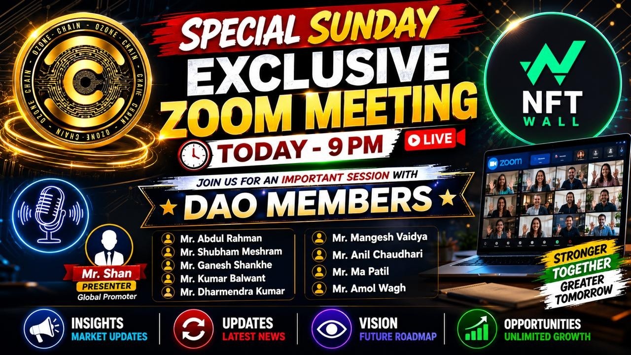 Mr. Shan, The Global Promoter, OzoneChain is live.