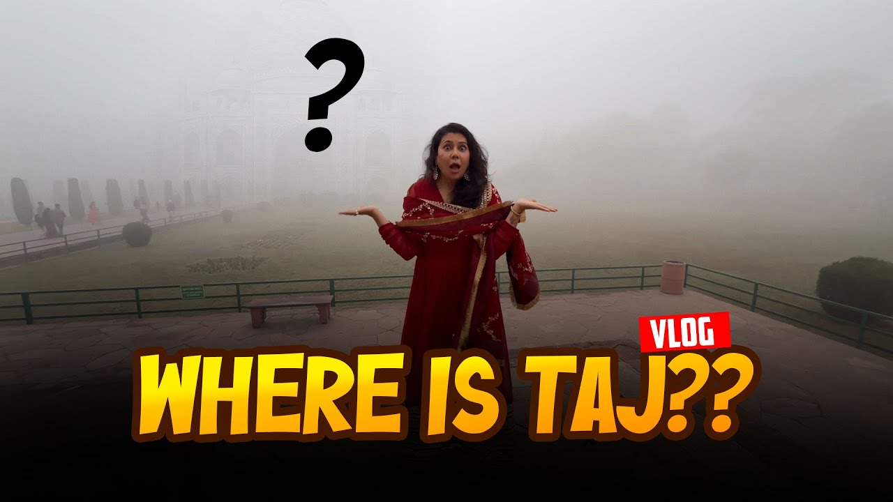 Taj Mahal in Heavy Fog | Agra Vlog 😶&zwj;🌫️ | Foggy Taj Mahal Morning Shoot