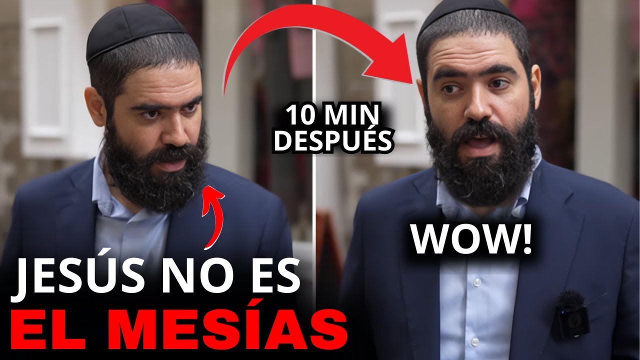 Mira como cambia su rostro cuando le prueban que Jesús es el mesías