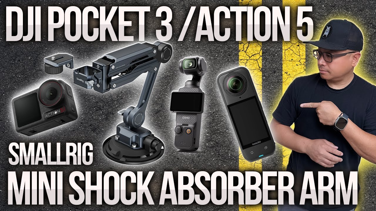 DJI Action 5 & Pocket 3: Say Goodbye to Shaky Shots with SmallRig's Shock Absorber!