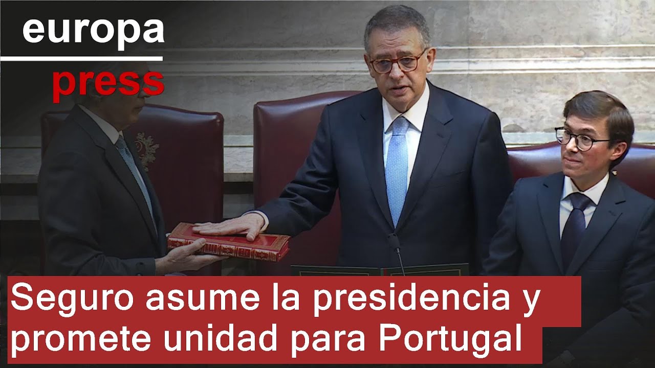 Seguro jura el cargo sobre la Constitución y promete ser el presidente de todos los portugueses