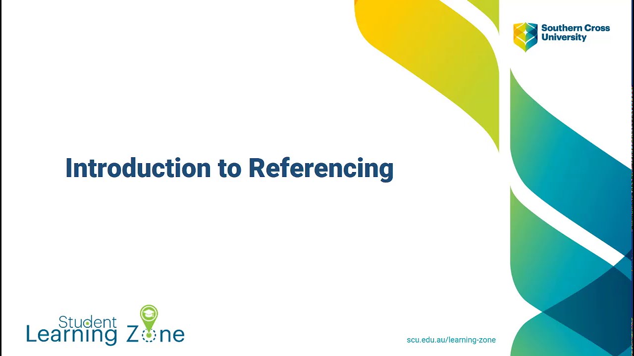 Introduction to Referencing workshop