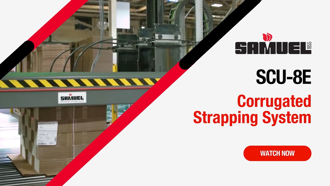 High-Speed Pallet Strapping System | Samuel Corrugated Unitizer - SCE8B