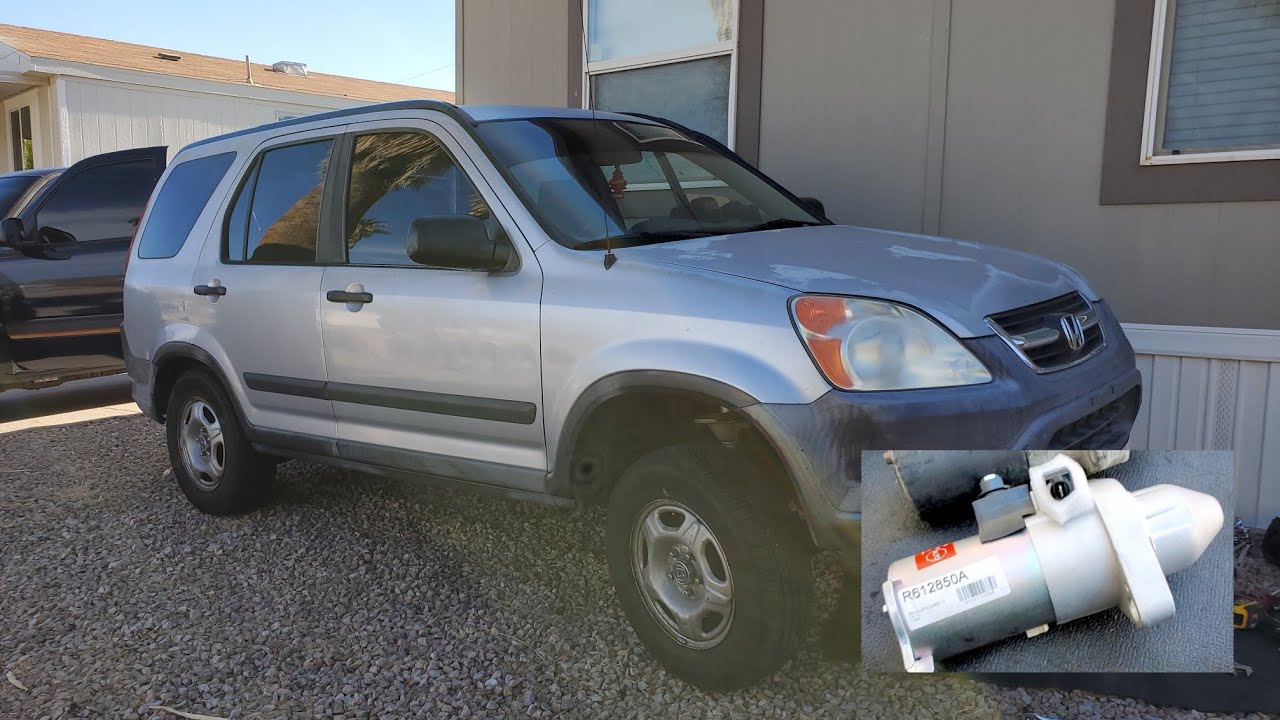 HONDA CR-V 2003 2.4 COMO CAMBIAR LA MARCHA MOTOR DE ARRANQUE O STATER
