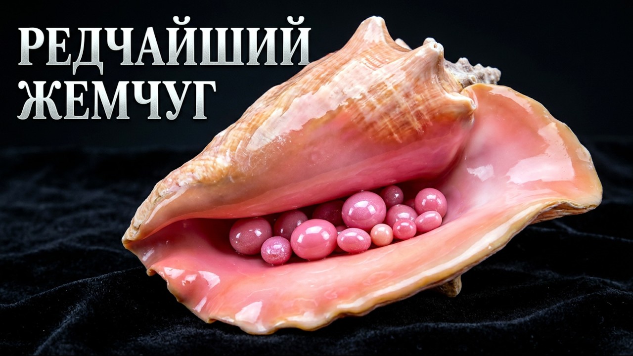 УДИВИТЕЛЬНЫЙ РОЗОВЫЙ ЖЕМЧУГ КОНК и УКРАШЕНИЯ с НИМ(AMAZING PINK CONCH PEARL and JEWELRY with IT)!!!