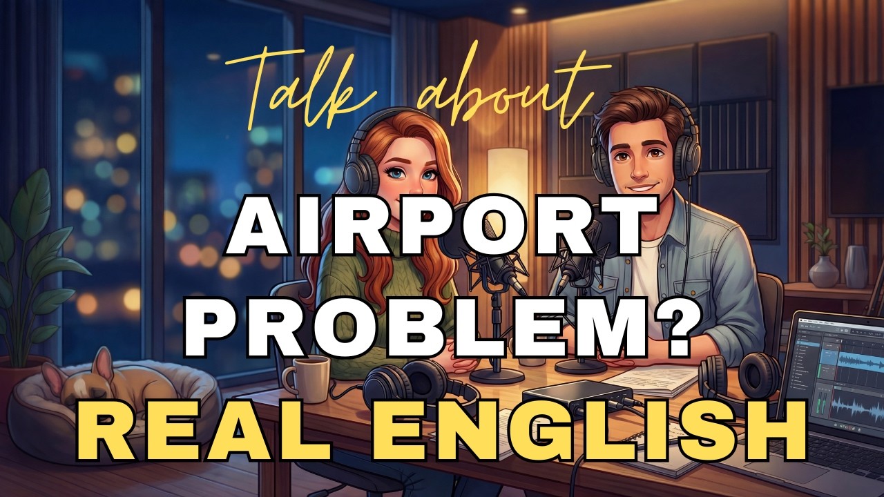 Airport English Conversation – Security Check Listening Practice (A2–B2)