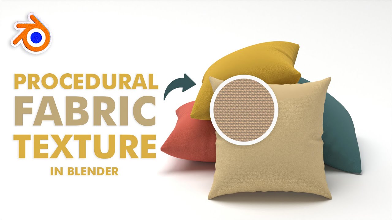 Procedural fabric texture in Blender - blender tutorial #b3d #blendertutorial