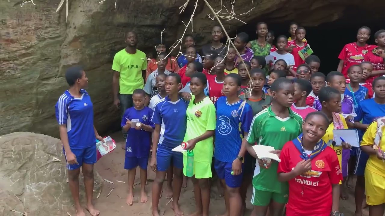 A tour of Ogbunike Cave with the students of Mater Amabilis Secondary School, Umuoji