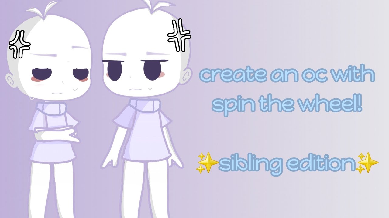[🐇] spin the wheel oc challenge! //• siblings edition!! //• trend //• enjoy! //•