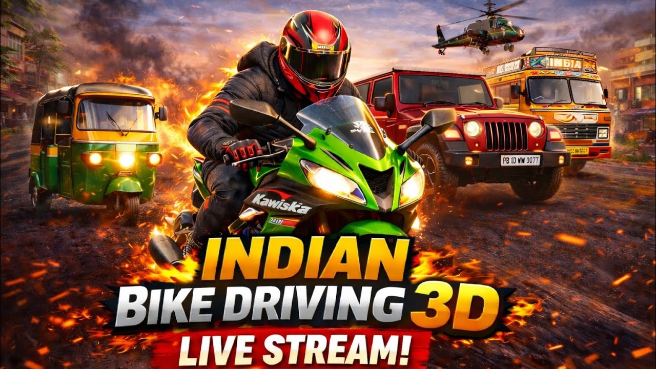 INDIAN BIKE DRIVING 3D LIVE 🔥 Crazy Stunts & Police Chase Gameplay 🚔