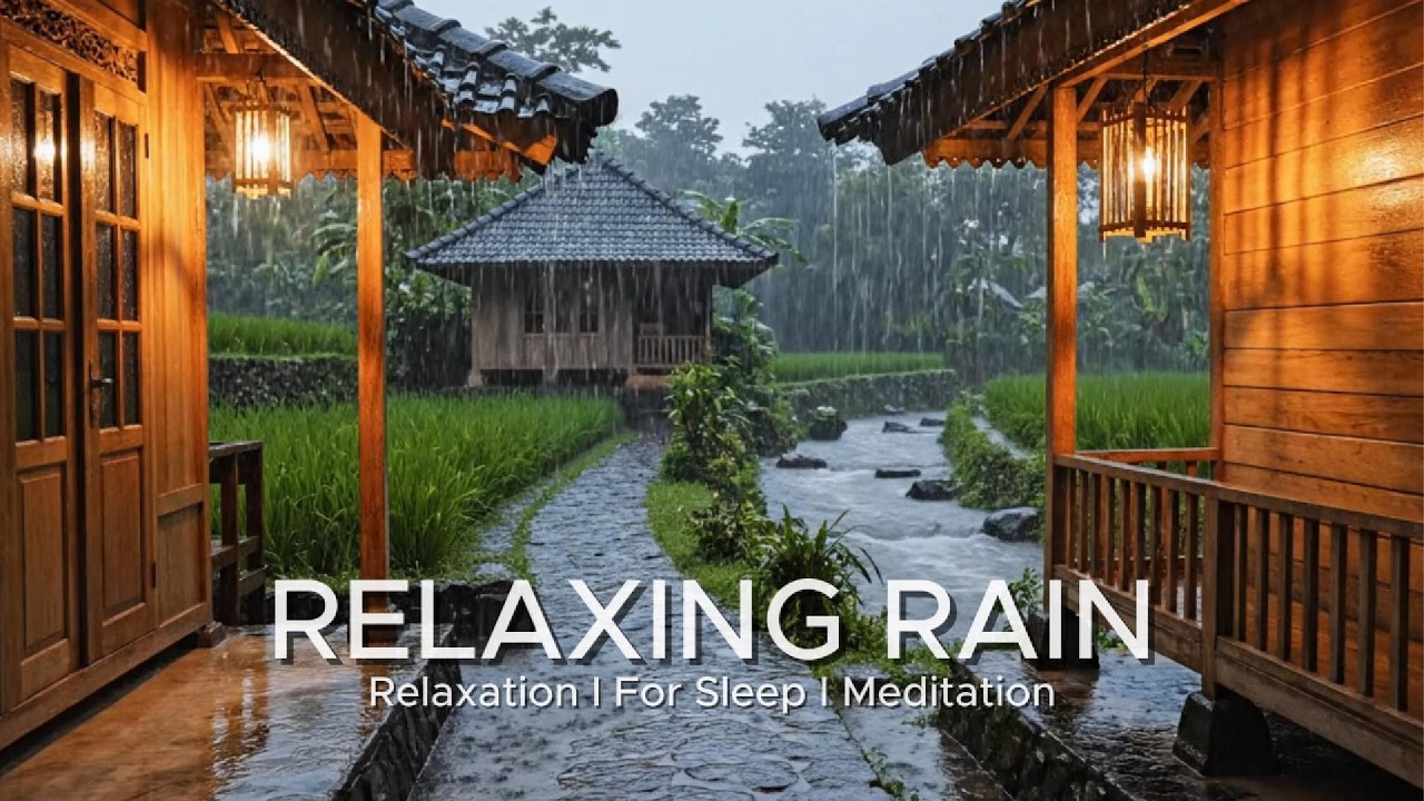 Stop Overthinking Tonight with Heavy Rain & Thunder Over the Car During a Storm
