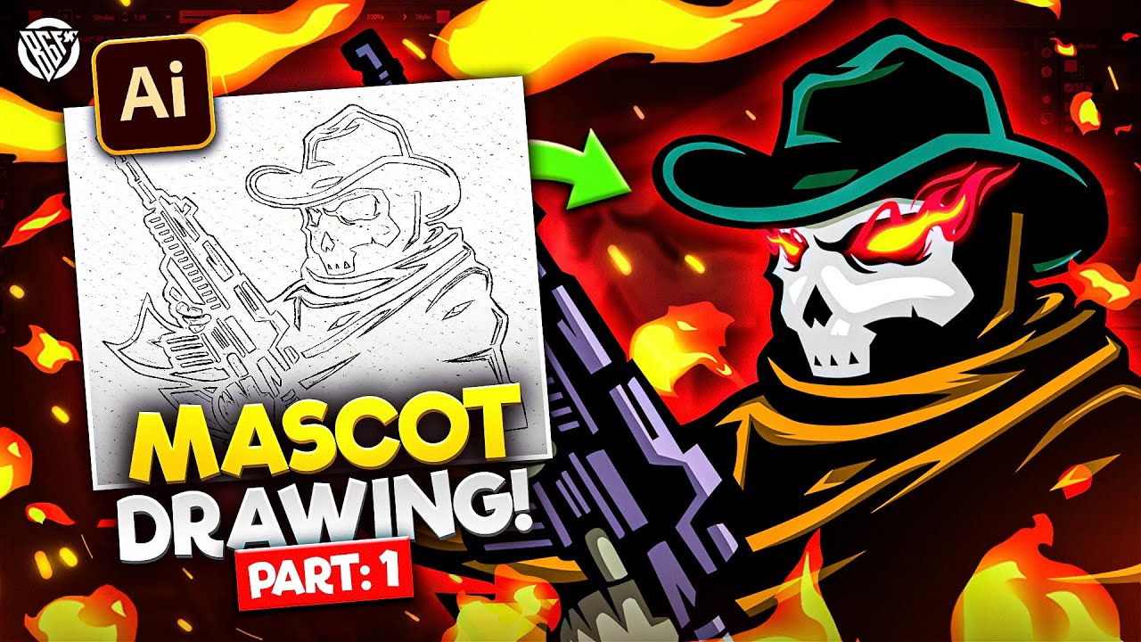 How To Make Mascot Character | Adobe Illustrator CC Tutorial | Urdu/Hindi | Part 1 | BOSS GFX