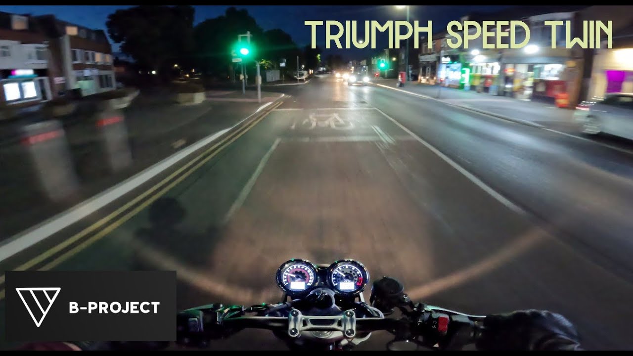 Triumph Speed Twin // Chilled Evening Ride ZARD N.2 EXHAUST SOUND - POV [4K]