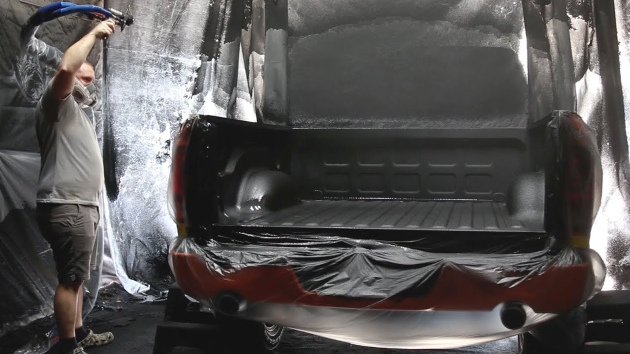 RHINO LINING TRUCK BED - ENTIRE PROCESS