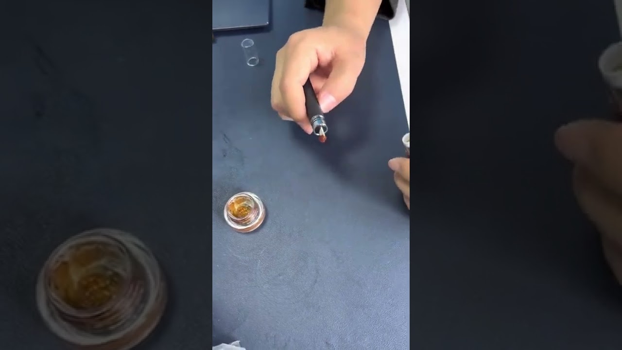 Anlerr e-pen 510 hot knife wax dab tool cutting or dropping or concentrates in 3 seconds. #puffco