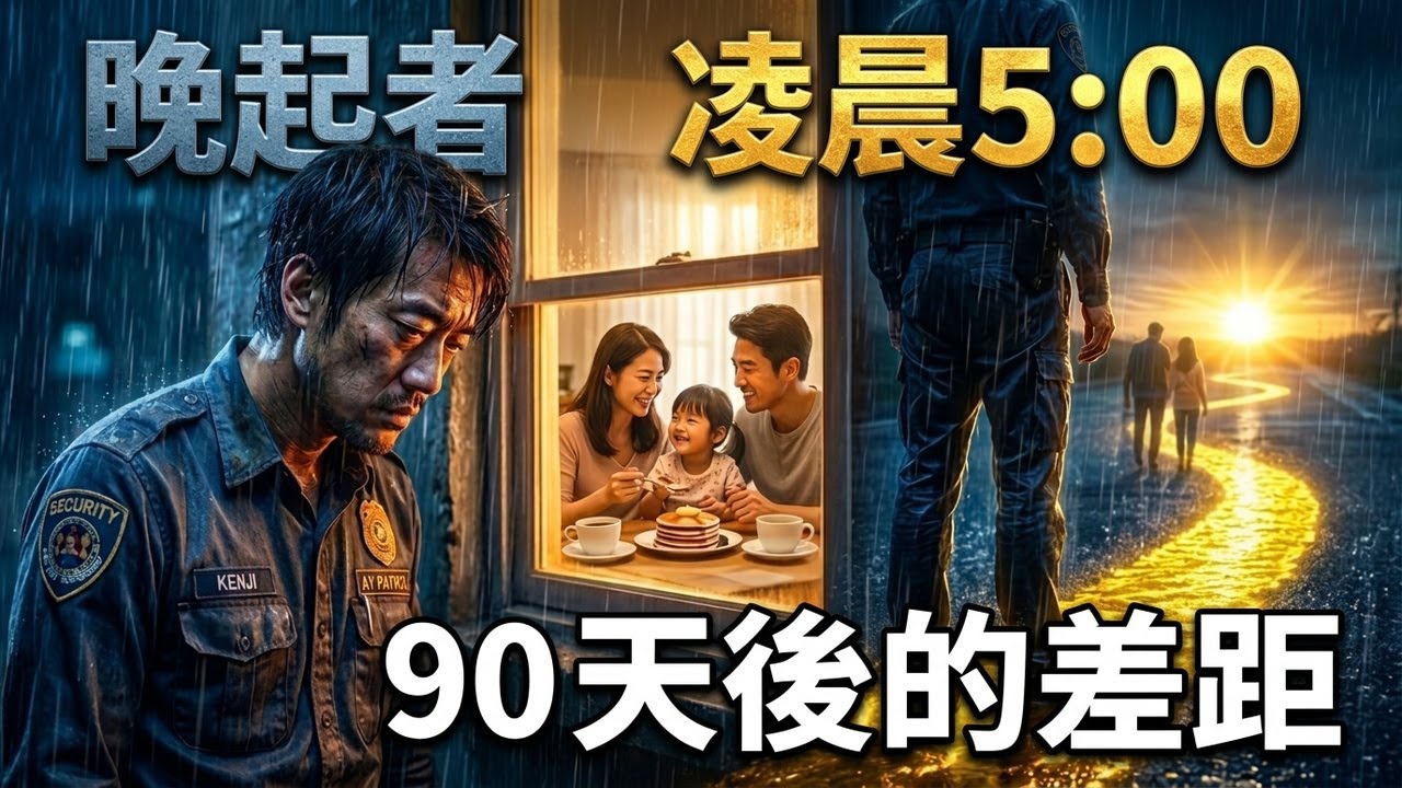 凌晨5:00 vs 晚起者 | 90天後的差距有多大