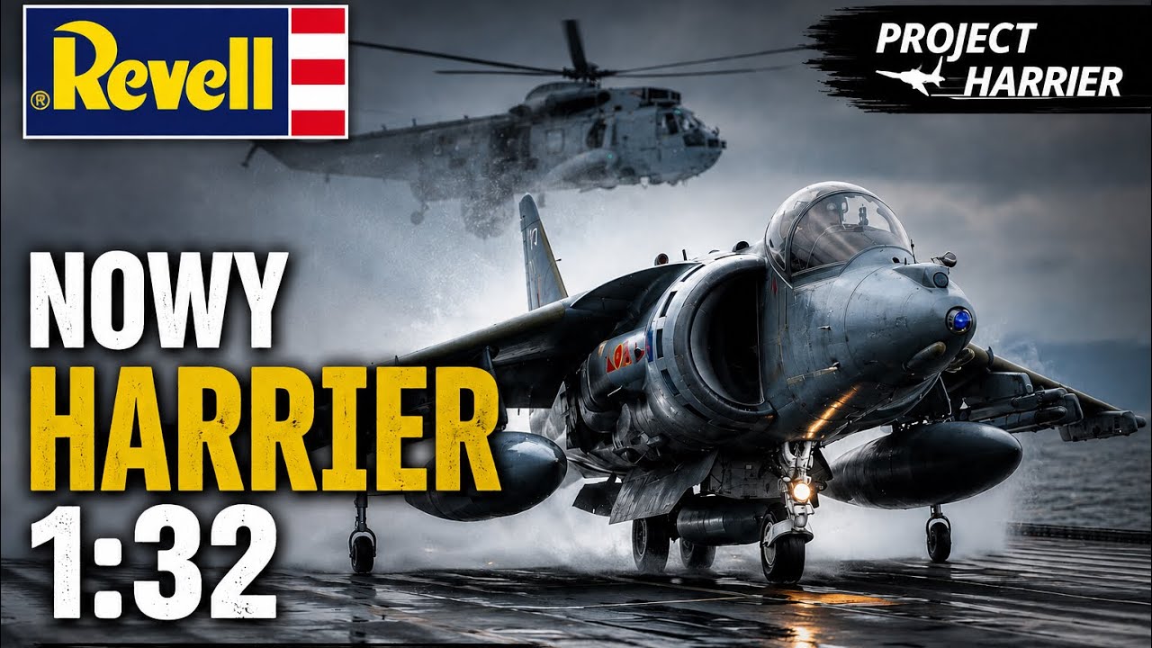 🔥 REVELL ZROBIŁ TO! Nowy Harrier 1:32 po 55 latach!