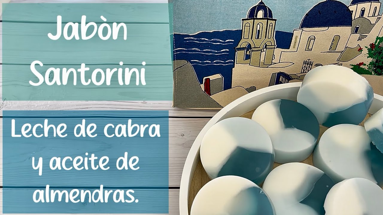 🇬🇷🏛️Jabón Santorini 🏛️🇬🇷 con aceite de almendras y leche de cabra.