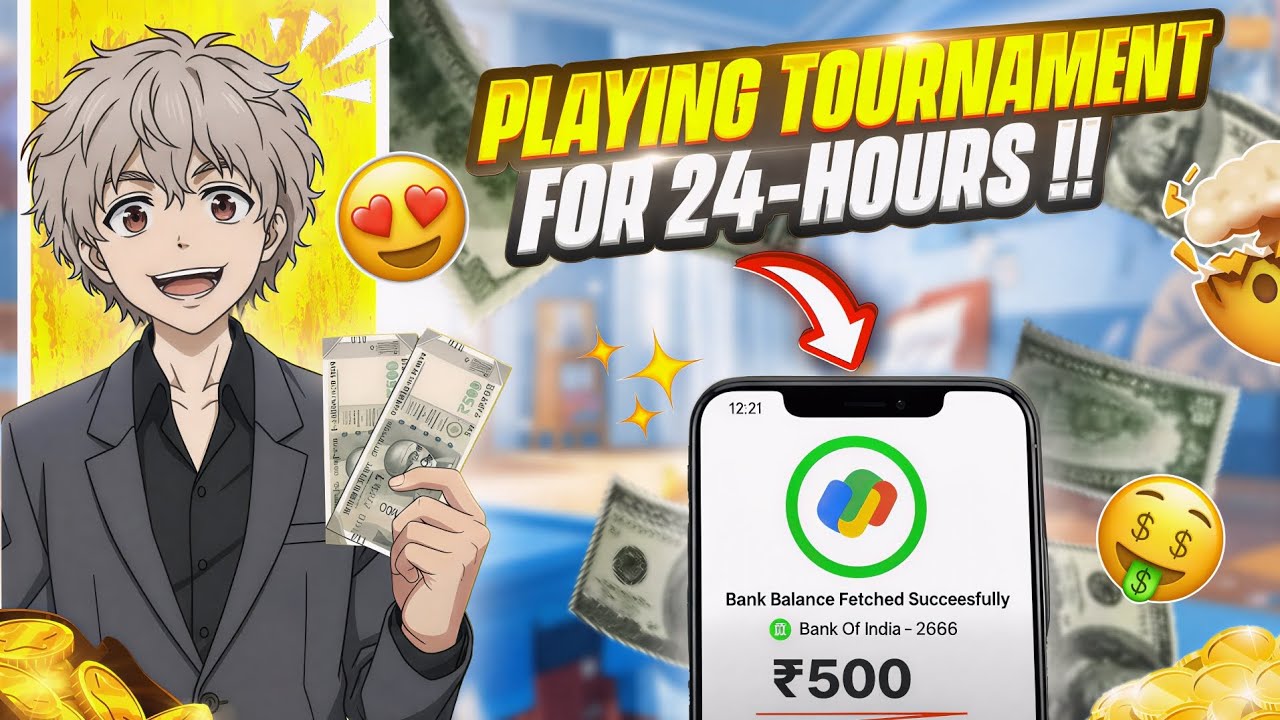 😱 I PLAYED SOLO TOURNAMENT FOR 24 HOURS&hellip; CAN I SURVIVE? 🔥