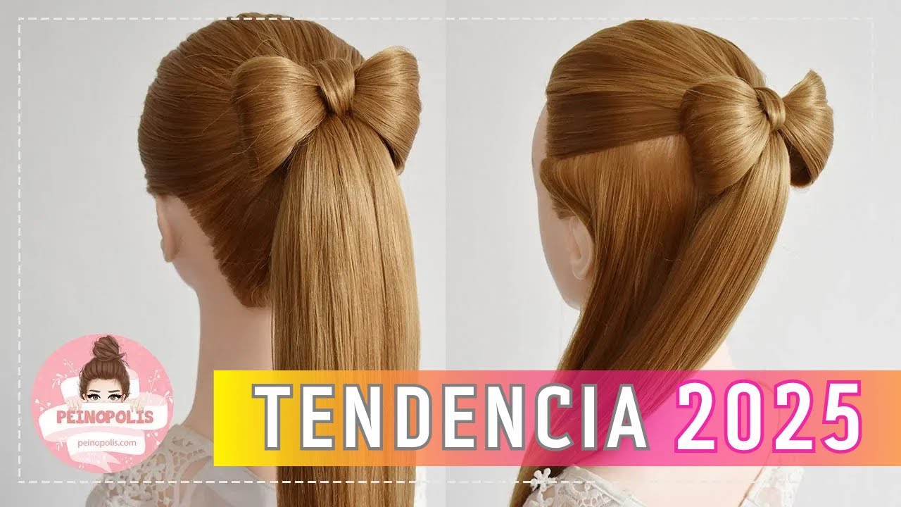 PEINADOS FACILES con TRENZAS LAZO para NIÑAS