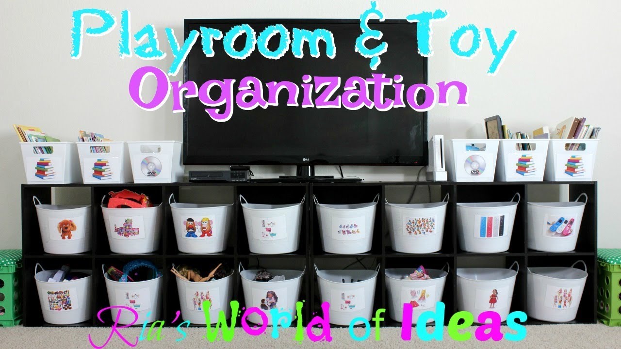 How to Organize Toys on a Budget | Playroom Organization  | Dollar Tree Toy Organization