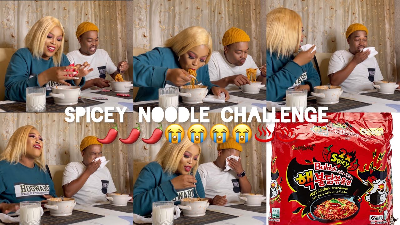 Spicey Noodle challenge with my brother| Who won? | What was the bet? 😂😂😂