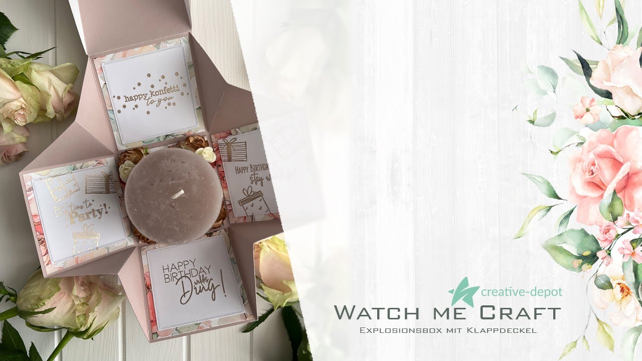 WATCH ME CRAFT | Klappe zu...die etwas andere Explosionsbox | Creative-Depot | 2023