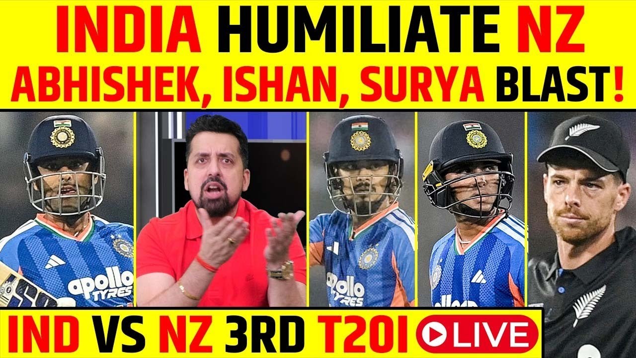 🔴IND VS NZ 3RD T20 LIVE: INDIA JEETEGA SERIES? YA NZ KAREGA SURPRISE? #indvsnz