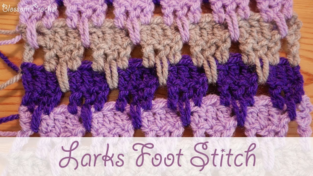 Simple Crochet: Larks Foot Stitch (scarves & blankets)