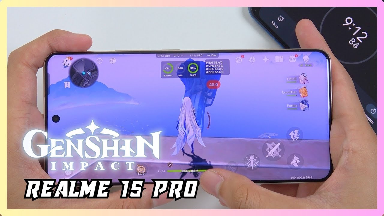 Realme 15 Pro Genshin Impact Gaming test | Snapdragon 7 Gen 4, 144Hz Display