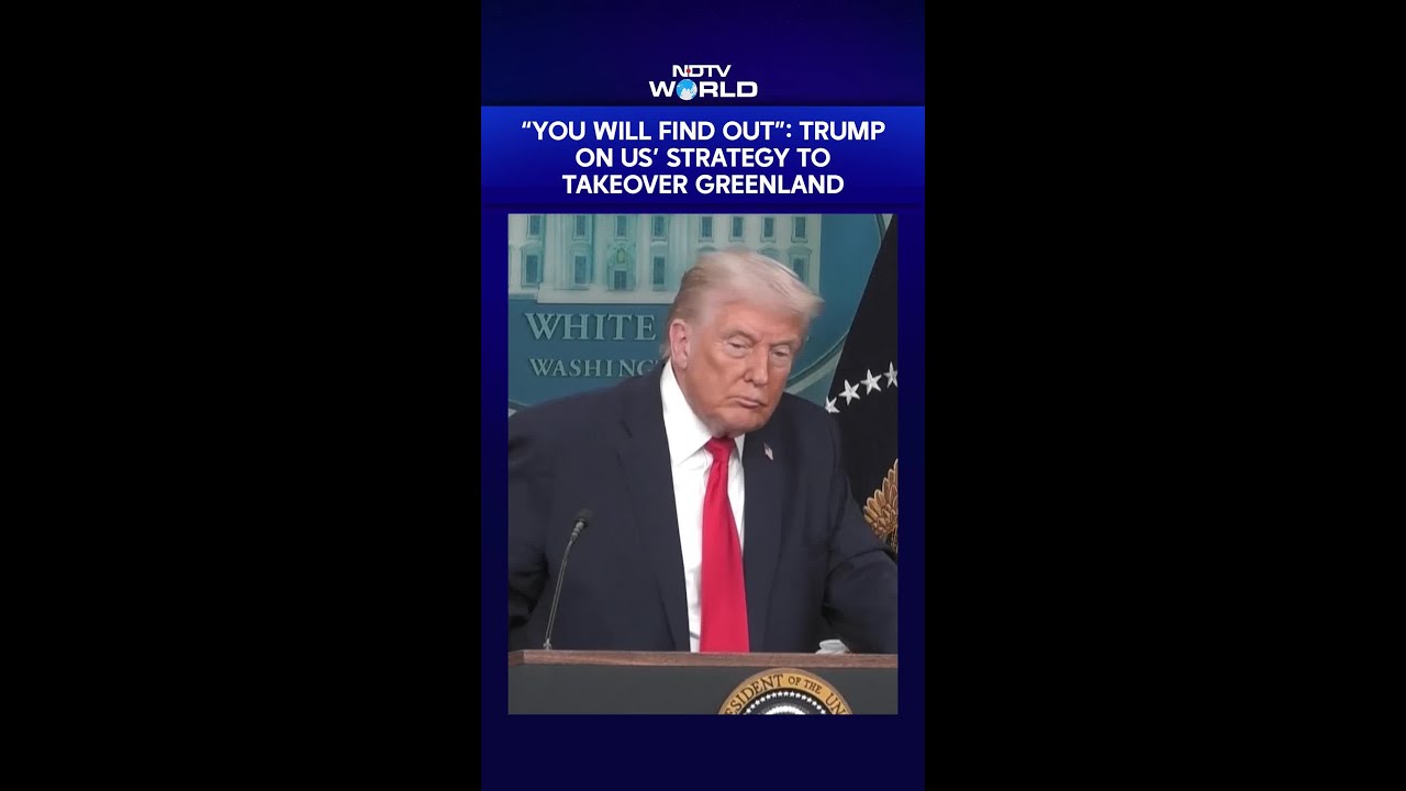 "You Will Find Out", Says Trump On United States' Strategy To Takeover Greenland