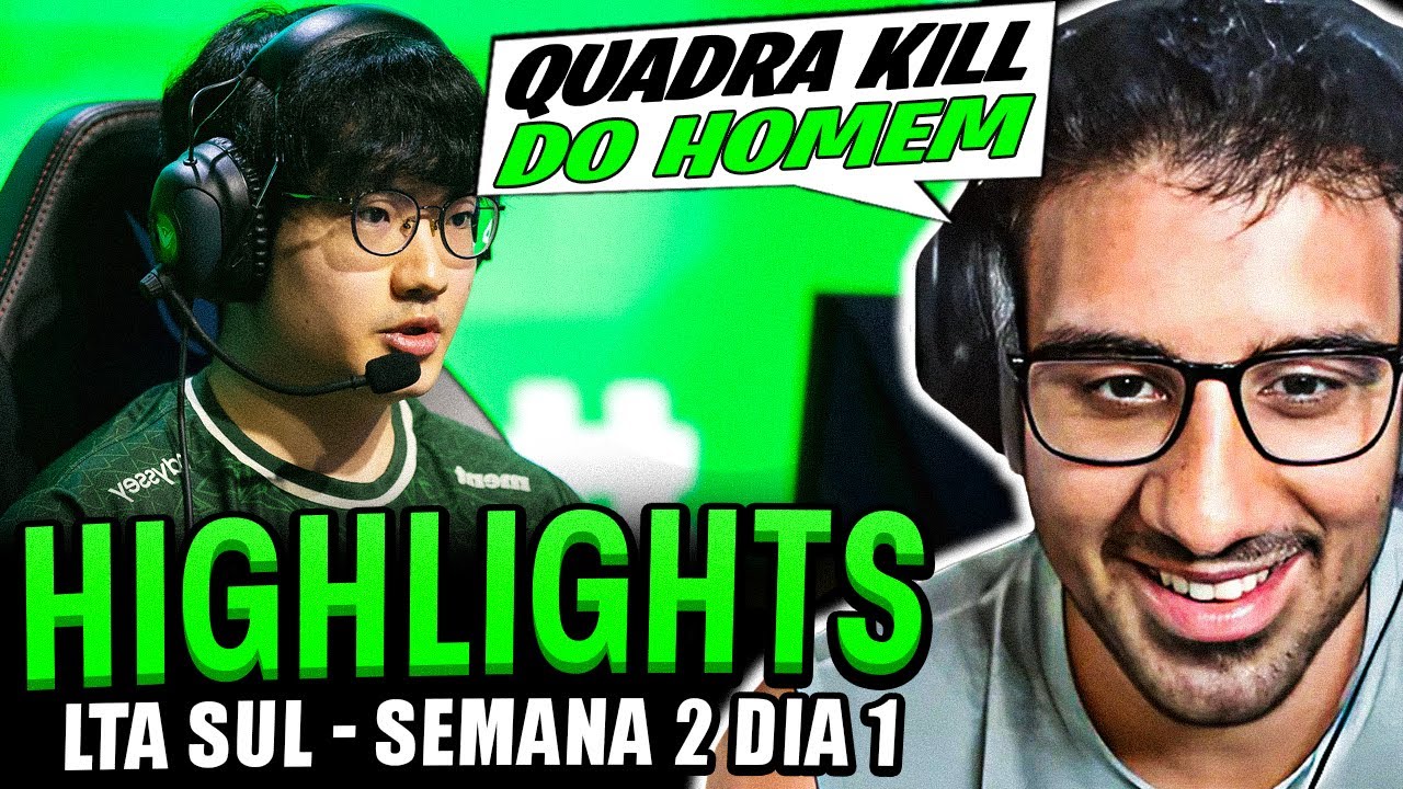 MELHORES MOMENTOS LTA SUL 2025 | LOUD x KEYD e FURIA x FLUXO | SEMANA 2 - DIA 1 | OS LIÕES DO RIFT